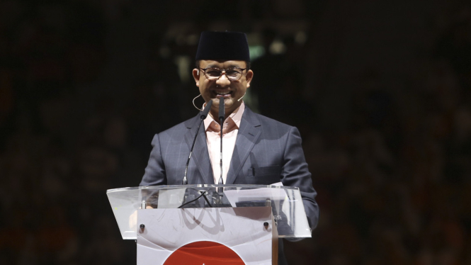 Bakal Calon Presiden Anies Baswedan saat hadiri Milad PKS ke-21