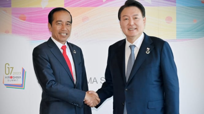 Presiden Joko Widodo menggelar pertemuan bilateral dengan Presiden Republik Korea, Yoon Suk Yeol.