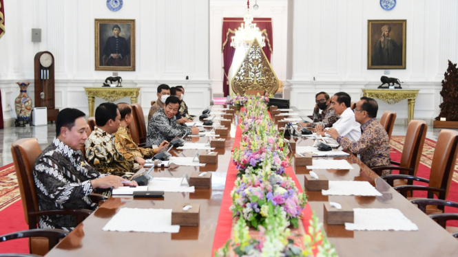 Jajaran petinggi organisasi purnawirawan temui Jokowi di Istana