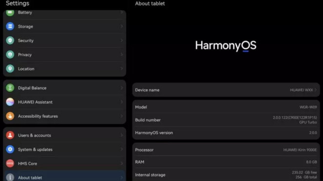 HarmonyOS. 