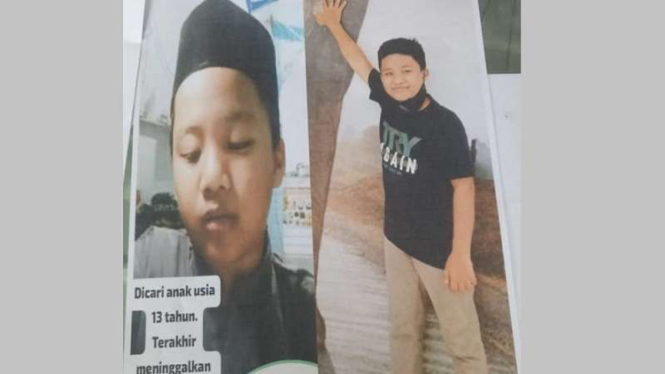 Remaja 13 tahun bernama Bahtiar Ilham kabur dari rumah sejak dua minggu lalu