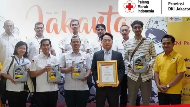 PMI DKI Jakarta dan Bekasi mendapatkan bantuan layanan kegiatan Eni Peduli PMI