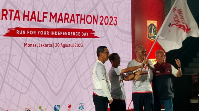 Pemerintah Provinsi DKI Jakarta mengggelar Jakarta Half Marathon 2023