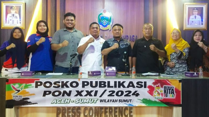 Pengprov Pabersi Sumut saat gelar jumpa pers.