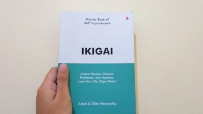 Tampilan Cover Buku Ikigai Karya Astuti & Dian Novandra