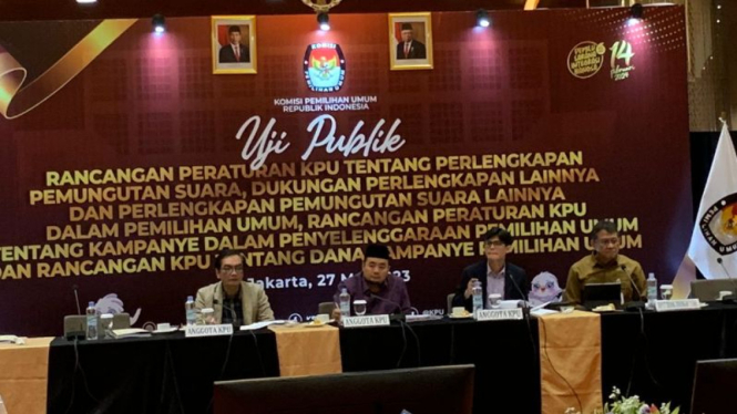 Komisi Pemilihan Umum (KPU) RI menggelar Uji Publik Rancangan Peraturan KPU .