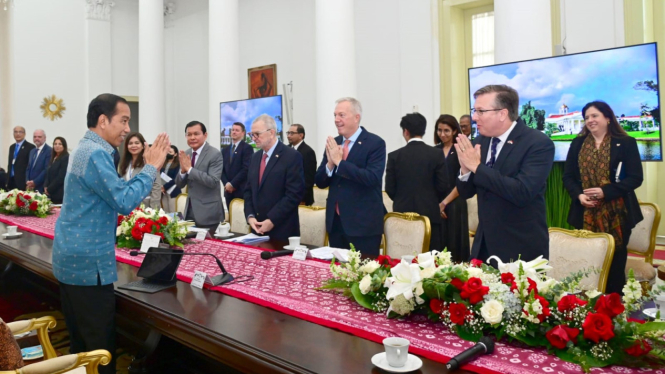 President Joko Widodo received delegation from US-ABC