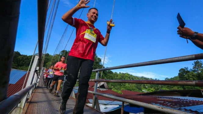 Wagub Sumut Musa Rajekshah ikuti Bukit Lawang Orangutan Trail Run