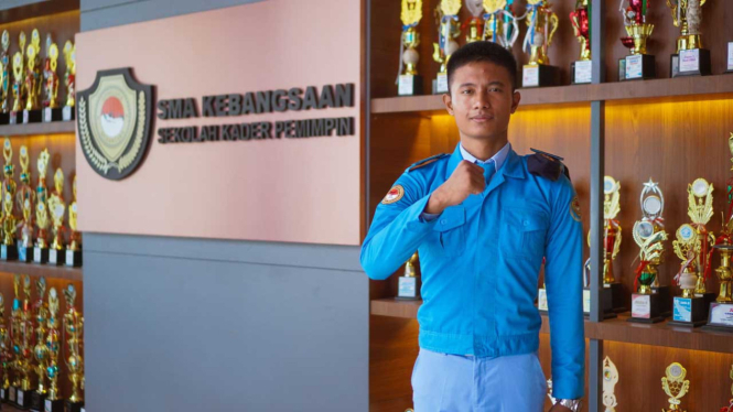 Frans Timothy siswa asal lampung yang menjadi anggota Paskibraka Nasional 2023