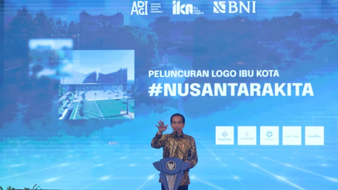 Presiden RI, Joko Widodo meluncurkan logo baru IKN