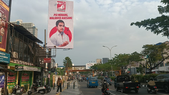 Billboard PSI mendukung Kaesang jadi Wali Kota Depok