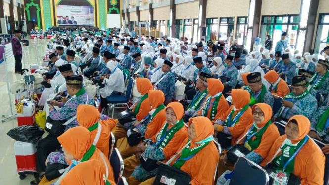 Calon jemaah haji asal Sumatera Selatan