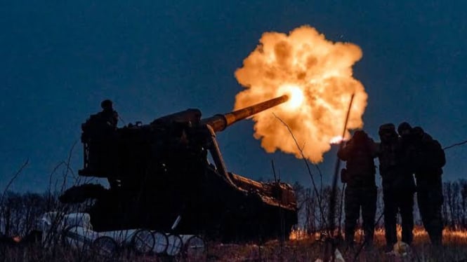 VIVA Militer: Serangan artileri militer Rusia di Republik Rakyat Donetsk
