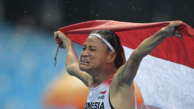 Pelari putri Indonesia Insan Nurhaida di ASEAN Para Games 2023