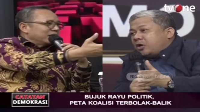 Debat politikus PDIP Deddy Sitorus dengan Fahri Hamzah.