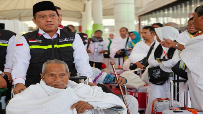 Jemaah haji gelombang kedua tiba Bandara King Abdul Azis Jeddah