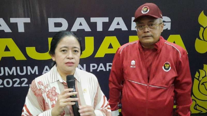 Ketua DPR RI Puan Maharani dan Sesmenpora Gunawan Suswantoro
