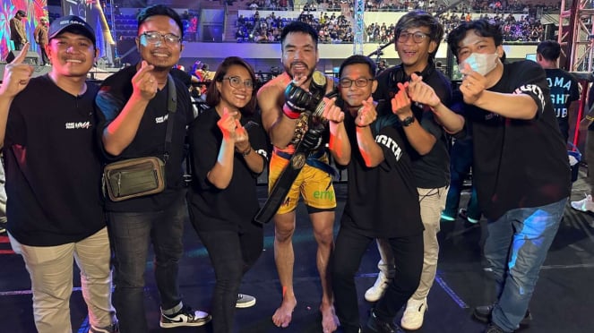 Angga Dapat Sabuk Biru BJJ di One Pride MMA 69, Rayakan Kemenangan