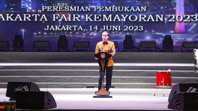 Presiden Joko Widodo Buka Jakarta Fair 2023