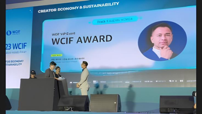 Raffi Ahmad raih penghargaan WCIF di Korea Selatan