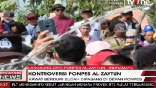 Massa demo Ponpes Al Zaytun, Indramayu, Jawa Barat