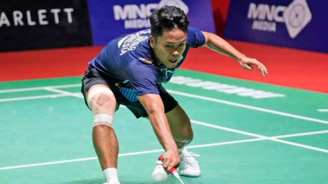 Tunggal putra Indonesia Anthony Sinisuka Ginting