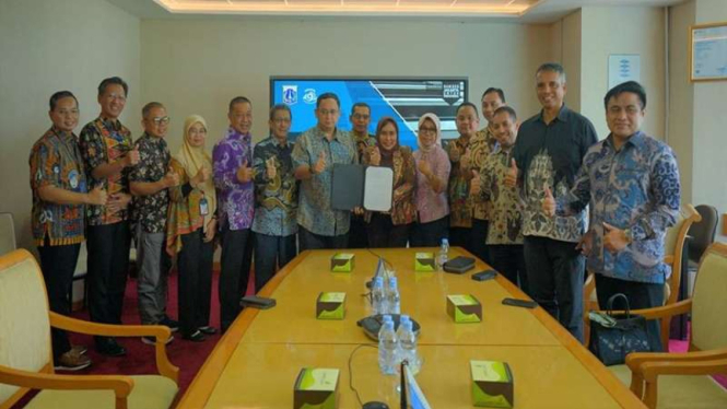 Perumda Pembangunan Sarana Jaya dan PT Jakarta Tourisindo tandatangani MoU