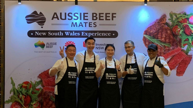 Lima chef di Aussie Beef Mates Jakarta