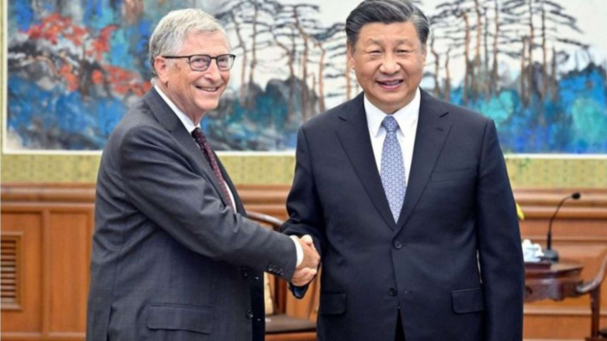 Bill Gates dan Xi Jinping