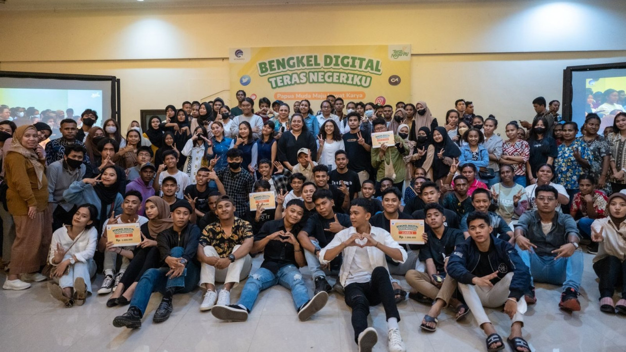 Foto Bengkel Digital Teras Negeriku, Papua Muda Maju Lewat Karya