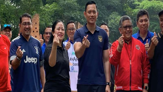 Ketua DPP PDI Perjuangan Puan Maharani Bertemu Agus Harimurti Yudhoyono (AHY)