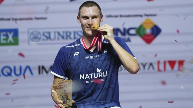 Tunggal putra Denmark, Viktor Axelsen juara Indonesia Open 2023