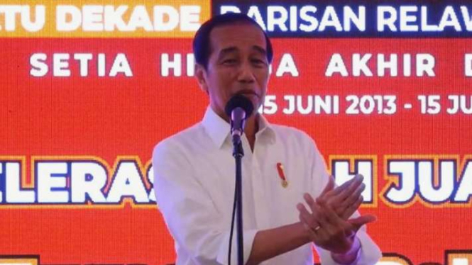 Tangkapan layar - Presiden RI Joko Widodo menyampaikan arahan saat menghadiri peringatan satu dekade Simpatisan Barisan Relawan Jokowi Presiden (Bara JP) di Kota Bogor, Jawa Barat, Minggu, 18 Juni 2023.