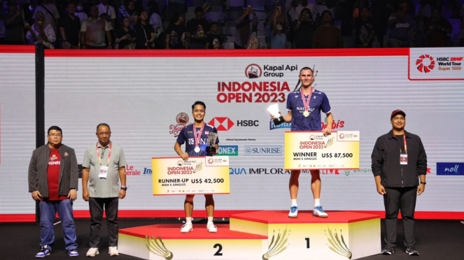 Anthony Sinisuka Ginting, runner-up Indonesia Open 2023