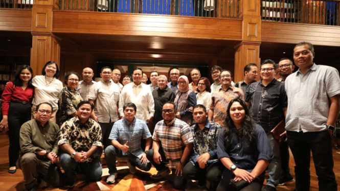 Prabowo Subianto Bertemu Pemimpin Redaksi Media Nasional