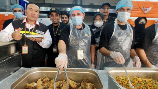 Dapur katering di Bandara King Abdul Aziz, Jeddah