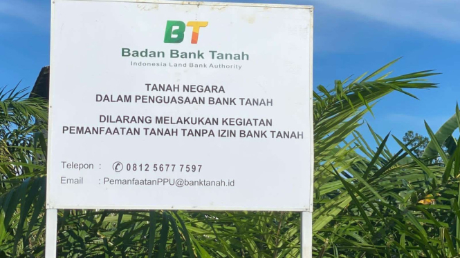 Tanah Milik Warga Penajam Paser Utara Kaltim Dipasang Plang Bank Tanah