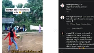 Viral, Video Lesti Kejora Main Voli di Kampung Halaman