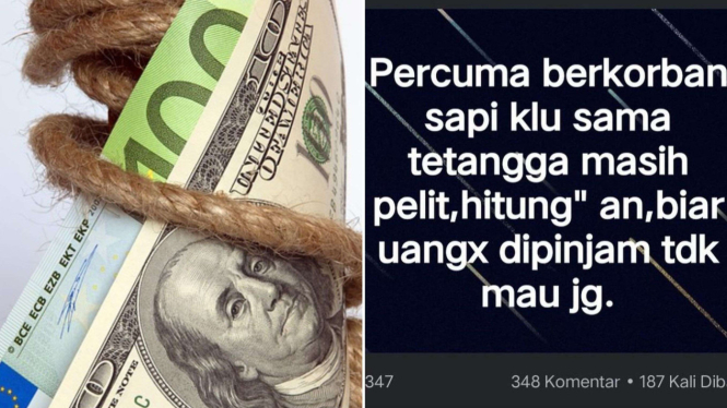 Viral emak-emak sindir tetangga yang tidak mau dipinjami uang