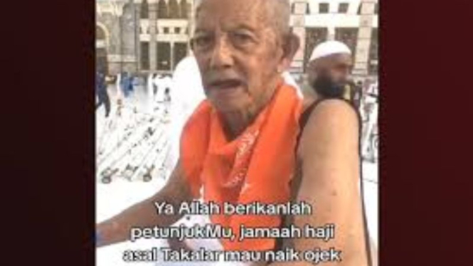Viral Jemaah Haji Asal Takalar Sulsel Minta Pulang Dari Mekah Naik Ojek.