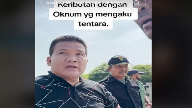 Viral pria mengaku oknum tentara membekingi penutupan jalan di Tangerang