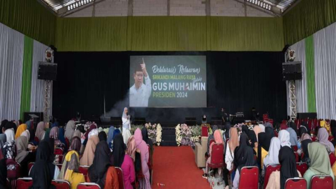 Relawan Srikandi Malang Raya dukung Muhaimin Iskandar menjadi Presiden.