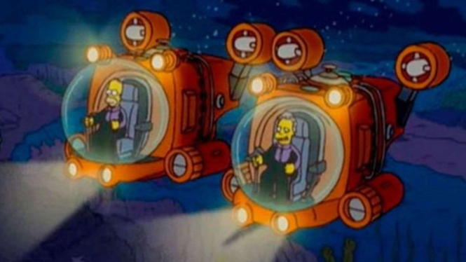 The Simpsons prediksi tenggelamnya kapal penjelajah Titanic.