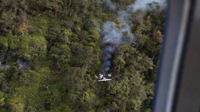 Pesawat SAM Air jatuh di kawasan hutan Kampung Poik, Kabupaten Yalimo, Papua
