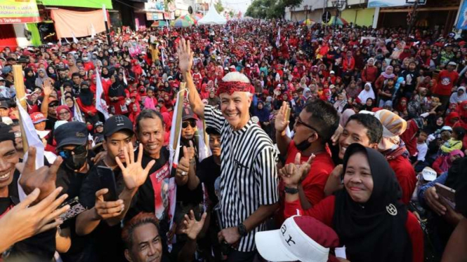 Gubernur Jawa Tengah Ganjar Pranowo di Nganjuk