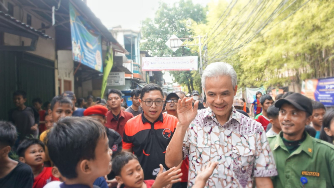 Ganjar Pranowo Blusukan, Didampingi Sekretaris PDIP Jakarta Utara