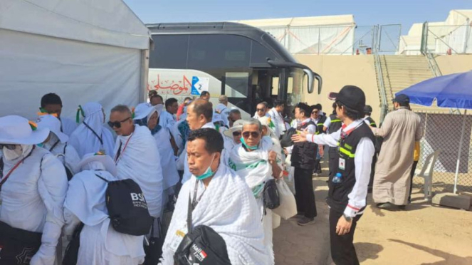 Jemaah Haji Indonesia tiba di Arafah