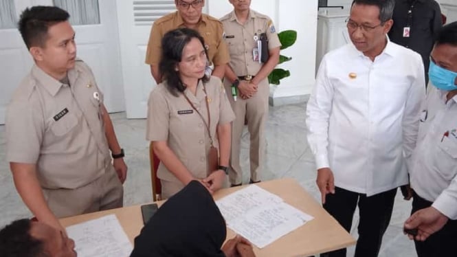 Heru Budi Bersama Perwakilan Pedagang