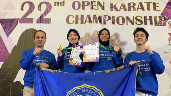 Mahasiswa UMSU sabet gelar di Open Karate Championship Kuala Lumpur