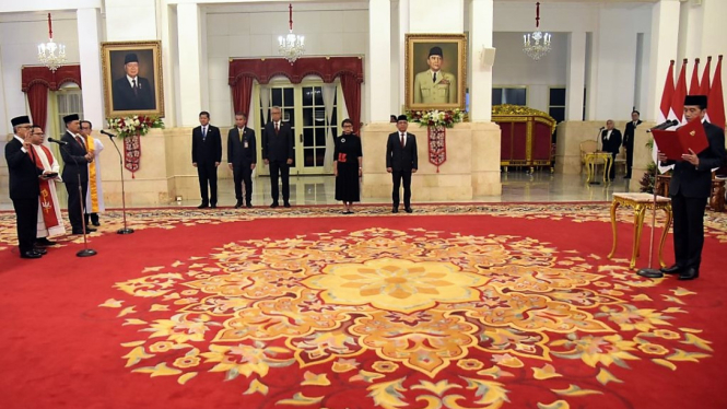 President Jokowi inaugurates 12 Ambassadors to friendly countries